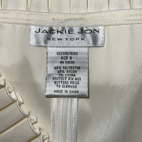 Vintage Jackie Jon Pleated Neckline Blouse 6 - Picture 5 of 6